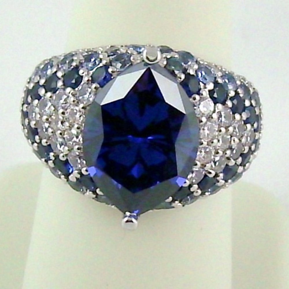 Jean Dousset 7.40ct Absolute & Created Gem Ring